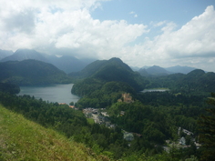 L'alpsee et Hohenschwangau depuis Neuschwantein