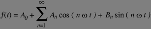 FT defined as sum od sin and cos terms