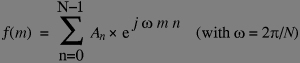 inverse discrete FT defined