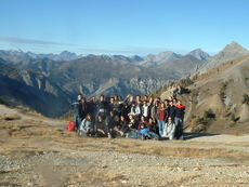 Le groupe au sommet de l'Isoard