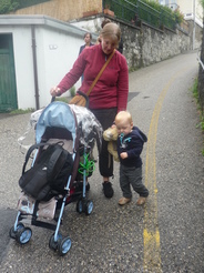 En descente avec maman