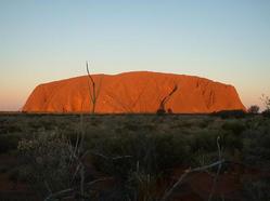 Coucher de soleil sur Uluru