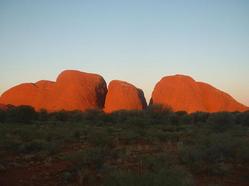 Coucher de soleil sur Kata Tjuta