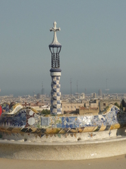 Vue de Barcelone depuis le parc Gell