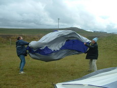 Secouage de tente