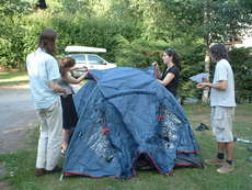 Montage de tente