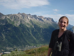 a la montagne : 
claude et panorama depuis le plan de l'aiguille
