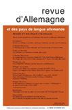 Couverture de la Revue d'Allemagne