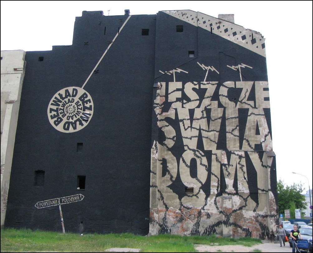 peinture murale, rondo Daszyńskiego, 2008